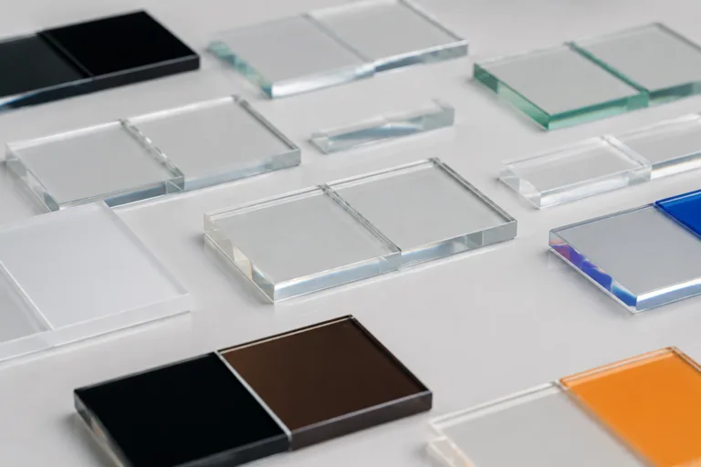 Adhesive Sample & Testing Support 5 Realistic professional product testing photograph showing transparent and colored adhesive samples with clean bond lines, low overflow, and a premium polished appearance.