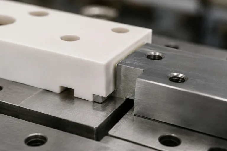 Ceramic Adhesive 14 A realistic industrial product photo highlighting joint design considerations for ceramic adhesive selection, with detailed bond lines, gap variation, and prepared contact surfaces.