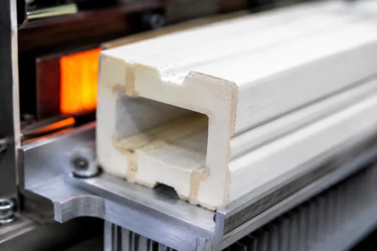 Ceramic Adhesive 6 A realistic close-up product photo showing a ceramic part securely bonded with heat-resistant ceramic adhesive in a high-temperature industrial setting, emphasizing clean engineering and thermal durability.