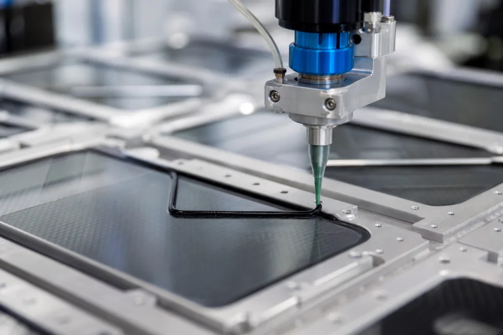How to Choose the Right Industrial Adhesive for Your Application: A Practical Buyer and Engineer Guide 2 industrial adhesive dispensing process