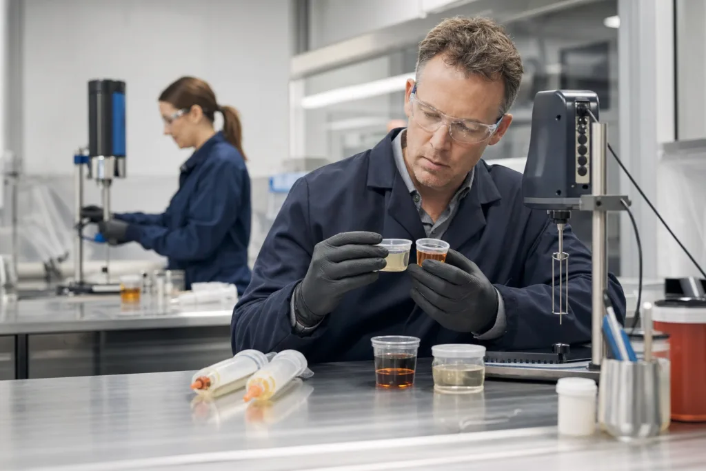 How to Choose the Right Industrial Adhesive for Your Application: A Practical Buyer and Engineer Guide 1 industrial adhesive formulation lab