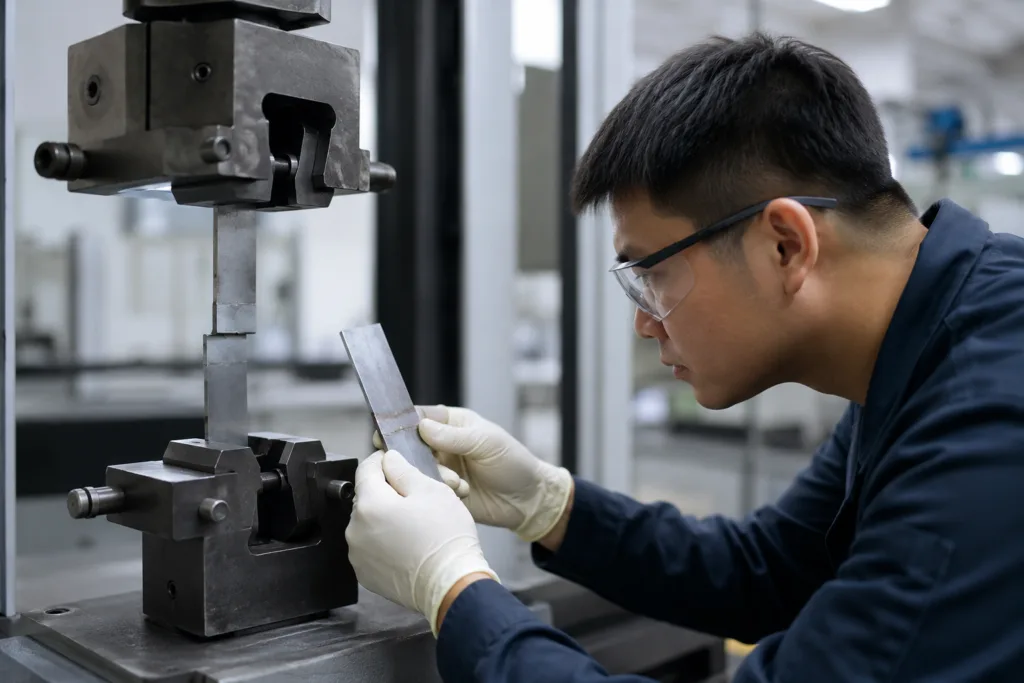 How to Choose the Right Metal-to-Metal Adhesive Bonding System: Epoxy, Acrylic, or Polyurethane for Industrial Applications 3 metal bonding quality testing