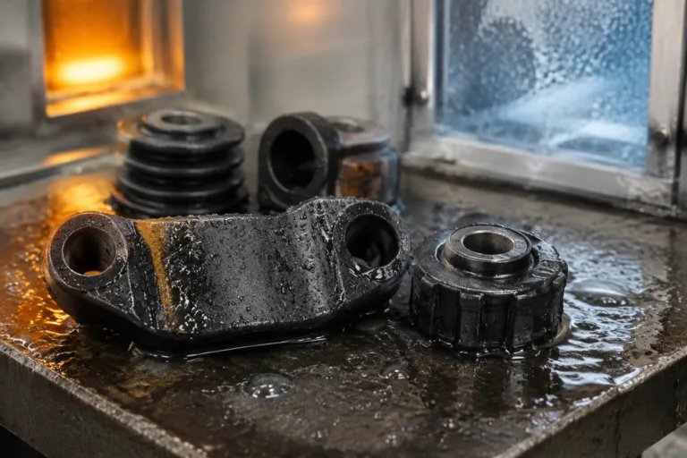 Rubber Adhesive 15 A realistic industrial close-up illustrating rubber adhesive performance under harsh environmental conditions, with bonded rubber parts demonstrating durability and aging resistance.