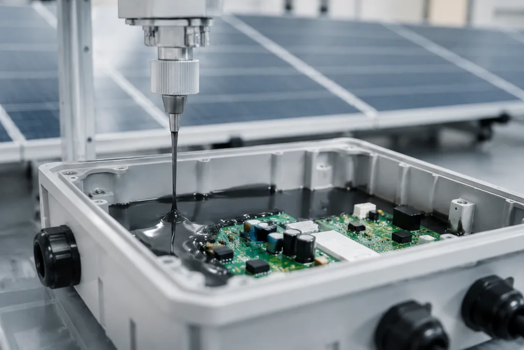 Adhesives for Solar Energy Applications: Performance Requirements, Key Use Cases, and Validation Methods 3 solar energy adhesive sealing potting