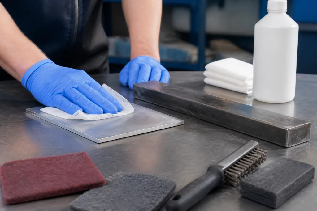 Metal to Metal Glue: Choosing the Best Adhesive for Industrial Metal Assembly 2 surface preparation metal to metal glue