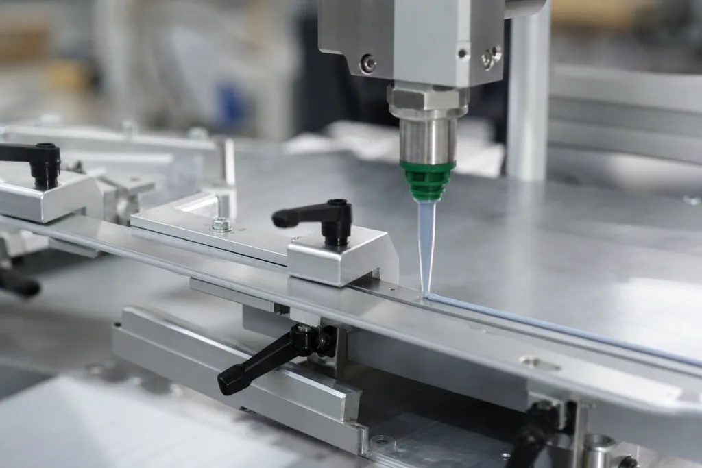 Adhesive Bonding vs Welding for Metal Assemblies: When Glue Can Improve Weight, Aesthetics, and Material Freedom 2 adhesive bonding vs welding metal thin panel dispensing