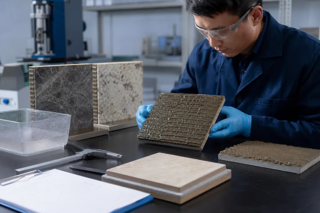 wet area bond test evaluation